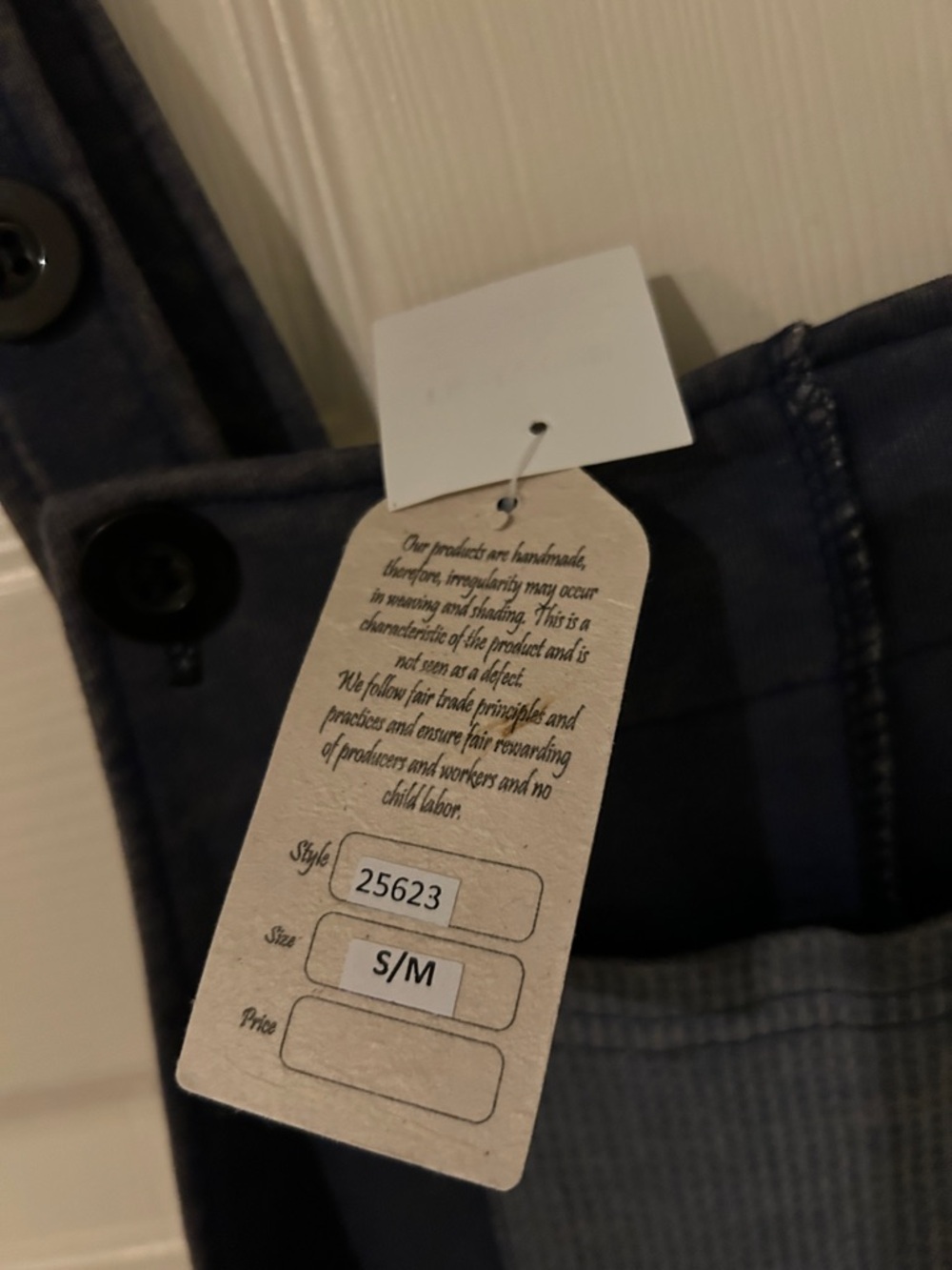 Patchwork Wide-Leg Denim Overalls - Dark Blue/Charcoal - Picture 3 of 8